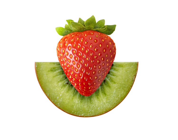 mike wepplo photoreal photography kiwi strawberry 