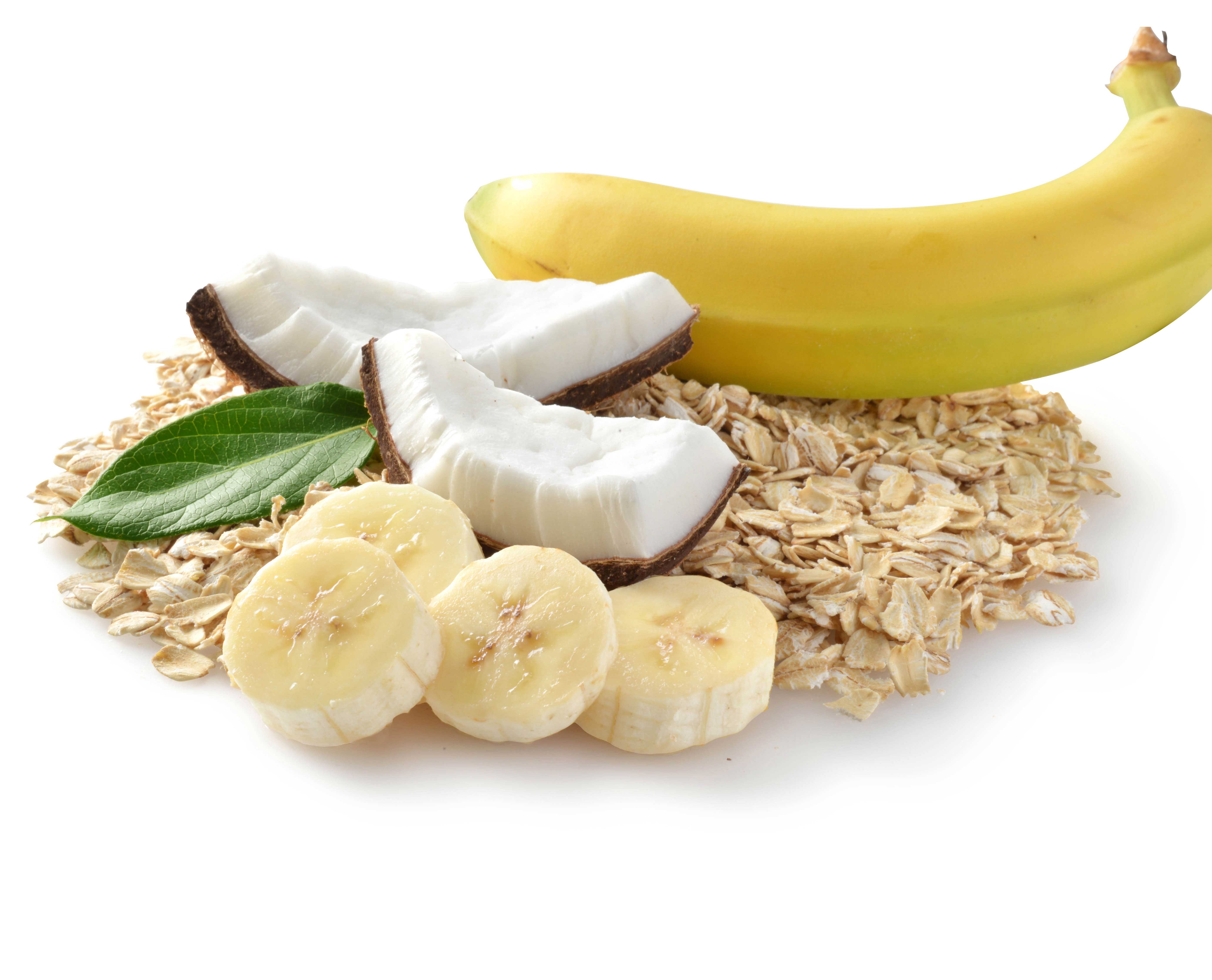 mike wepplo photoreal photography dry oatmeal banana coconut pieces