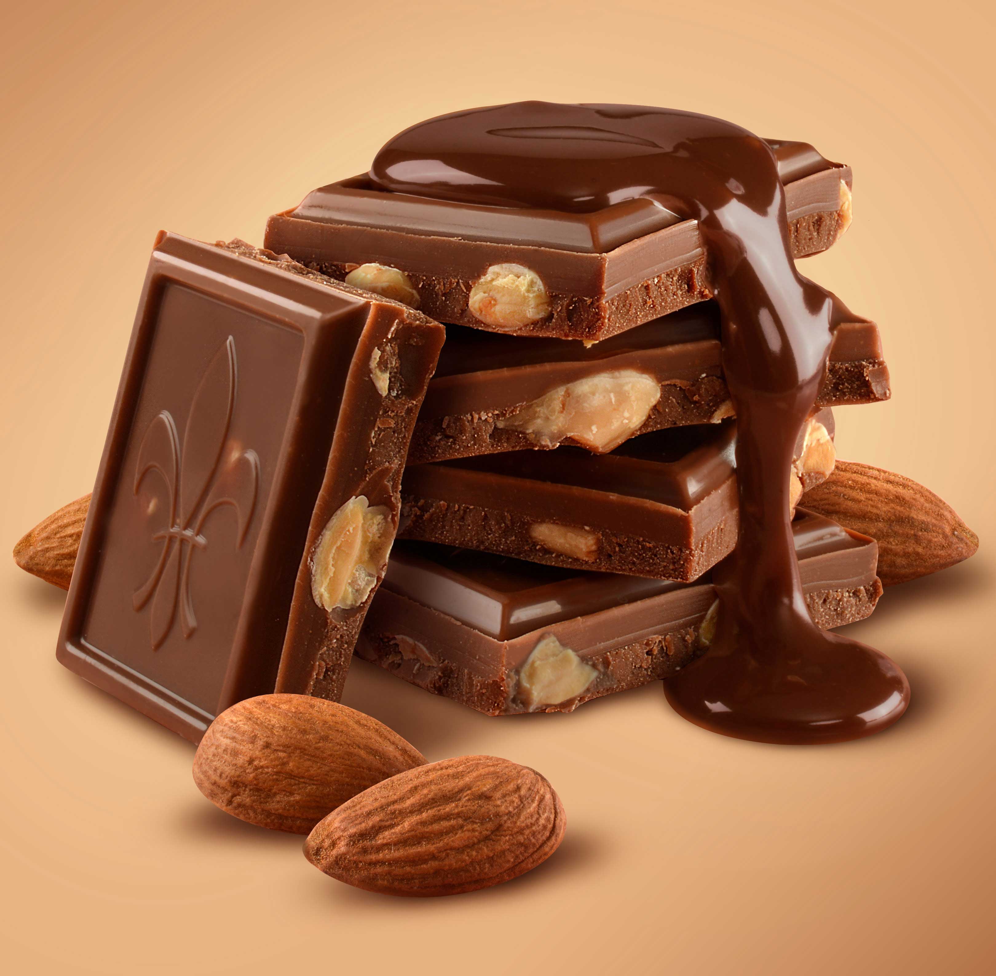 mike wepplo photoreal photography almond chocolate squares