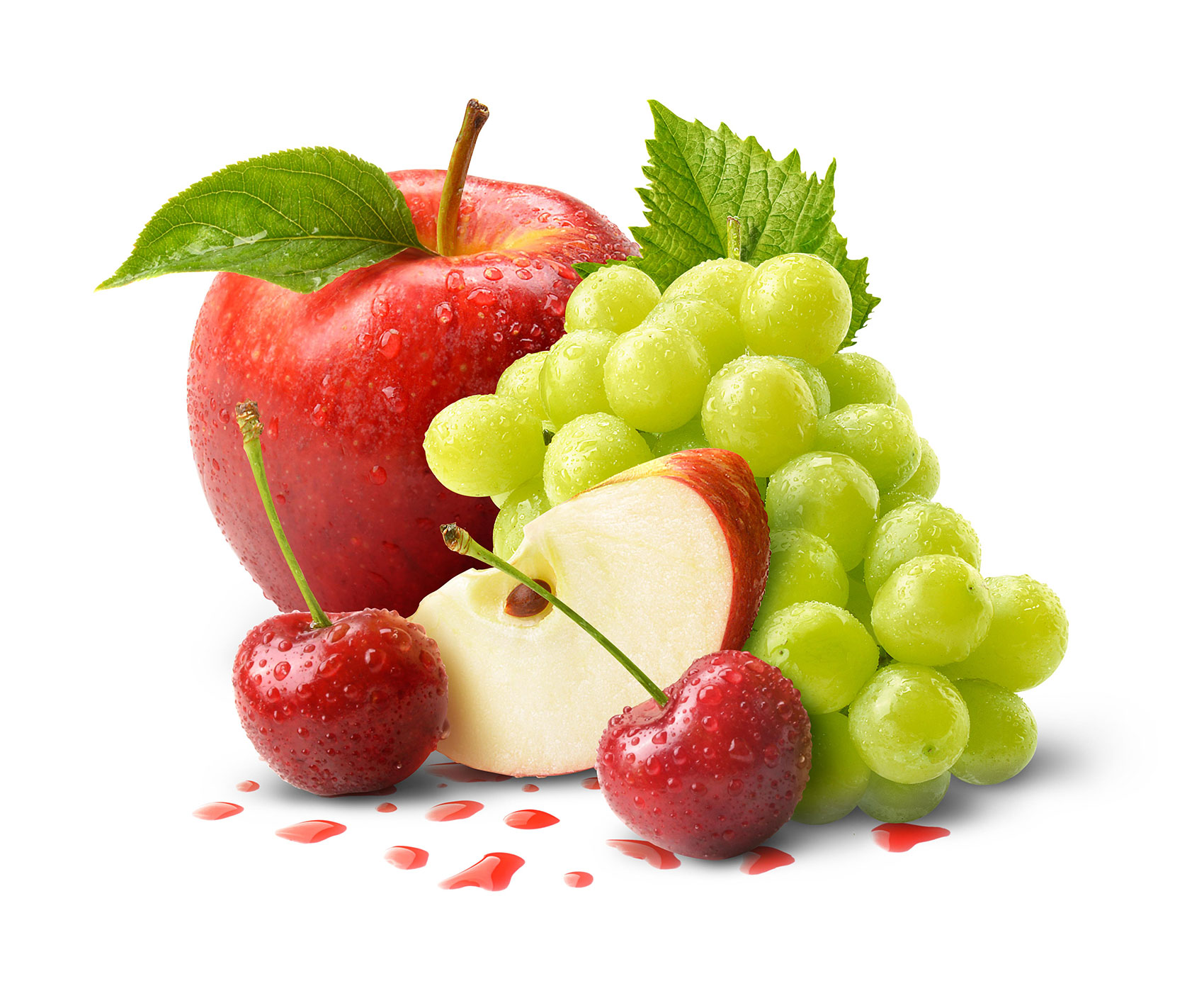 mike wepplo photoreal photography apple grapes cherry fruit
