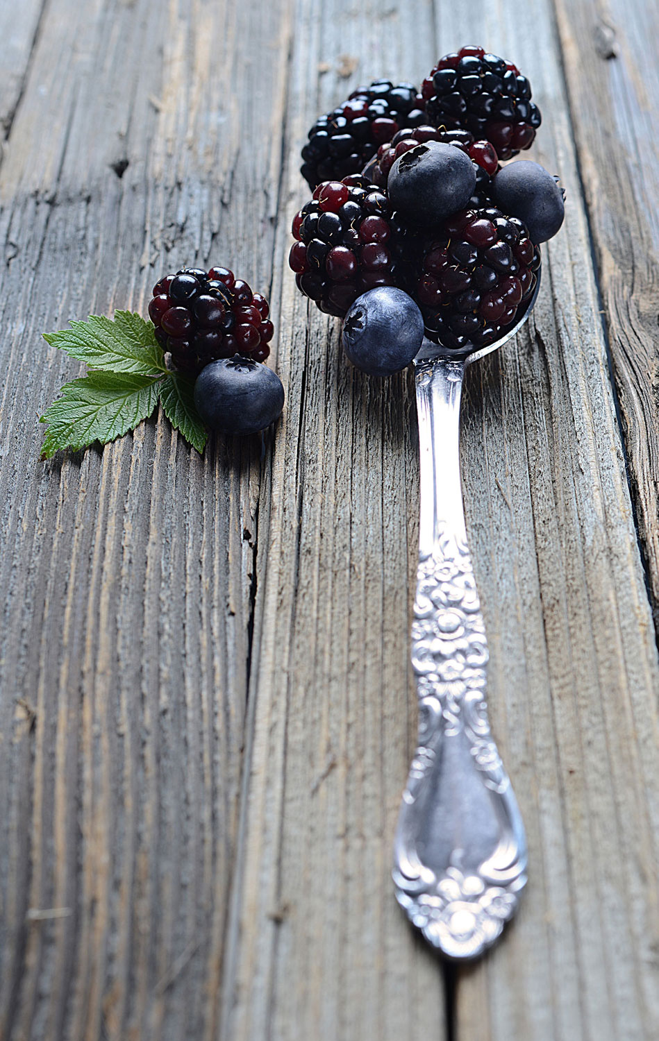 mike wepplo natural photography blackberries on a spoon