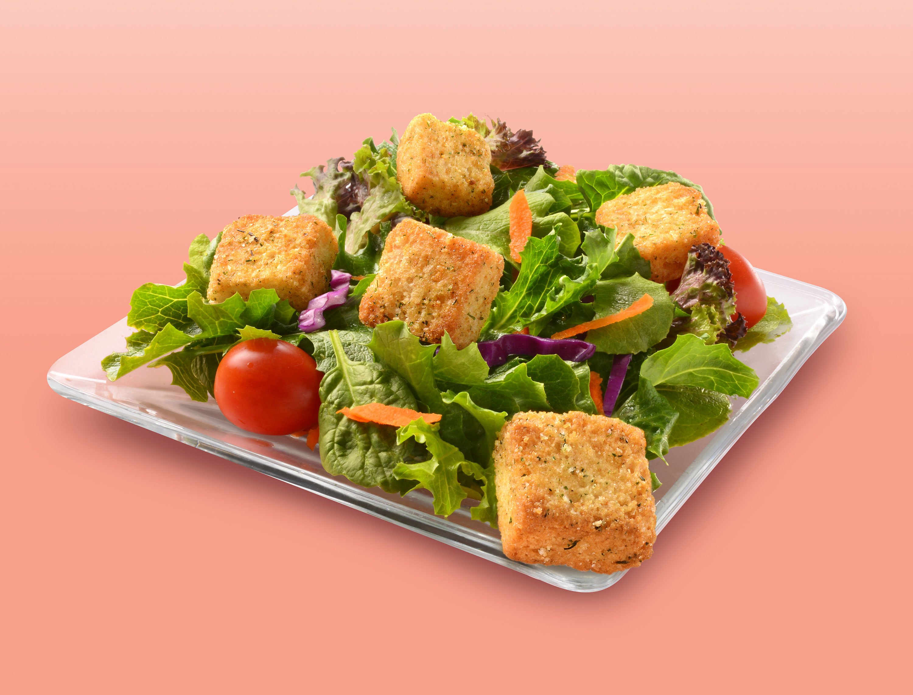 mike wepplo photoreal photography salad tomato carrot lettuce croutons