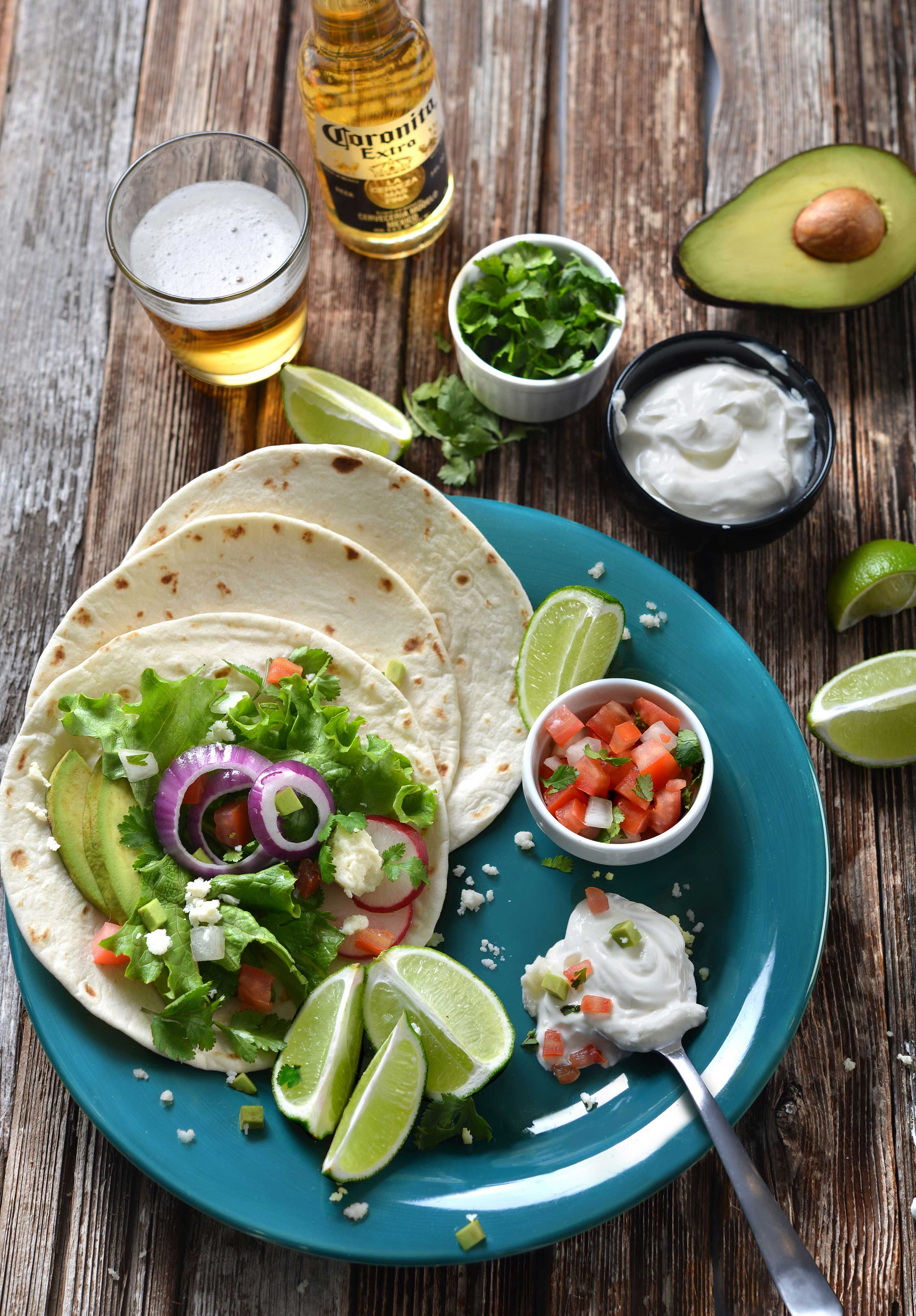 mike wepplo natural photography tortillas with avocados and beer